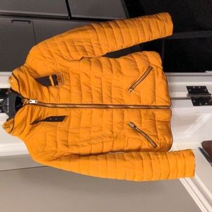Zara golden yellow fabulous ski jacket.  Hard to find!